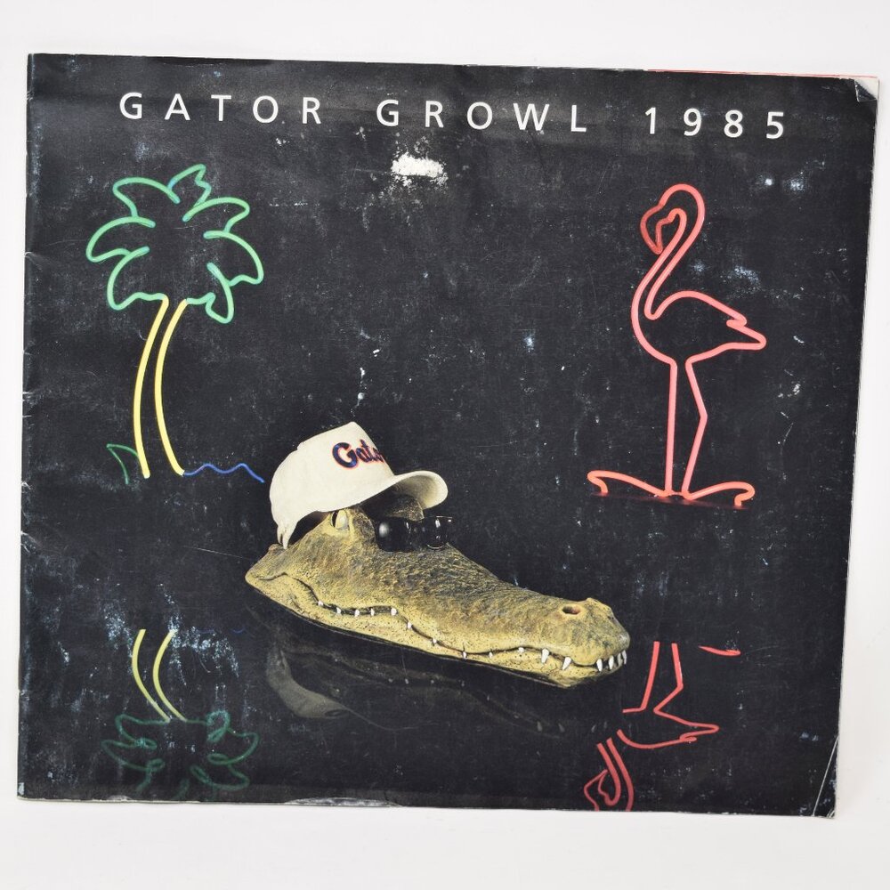 Lot UF University of Florida Gator Growl 1985 Program Homecoming Game Tickets